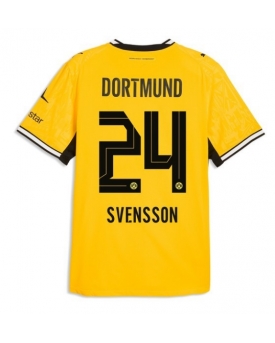 Borussia Dortmund Daniel Svensson #24 Maglia Gara Casa Repliche 2026-27 Maniche Corte